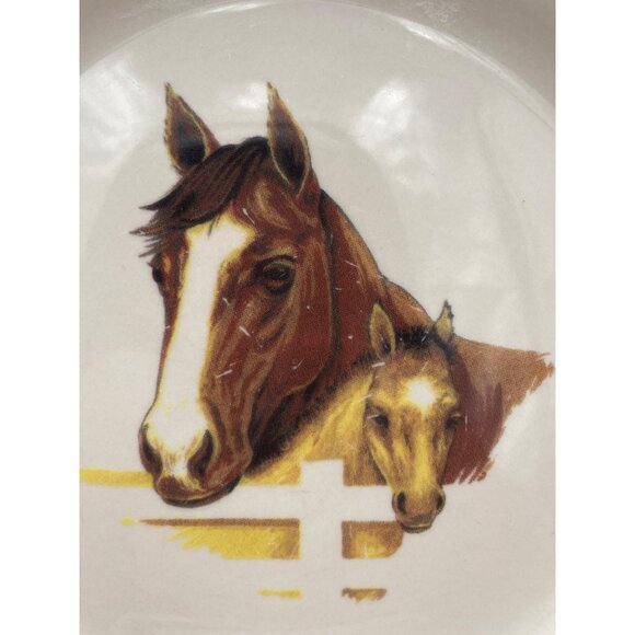 Cedar Valley Stables Horse Themed Stoneware Bowls 8.25" - Set Of 5 - Picture 2 of 5